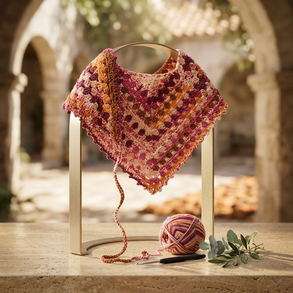 The Easy Granny Stitch Adult Bandana That Belongs in Every Crafter's Repertoire