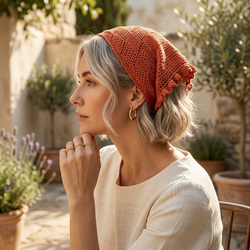Weekend Bliss: Crafting This Gorgeous Hojicha Entrelac Tunisian Scarf