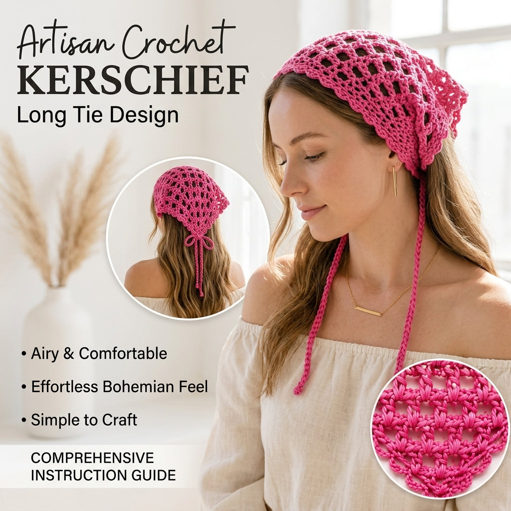 The Prettiest Mesh Festival Boho Head Wrap You Will Ever Crochet