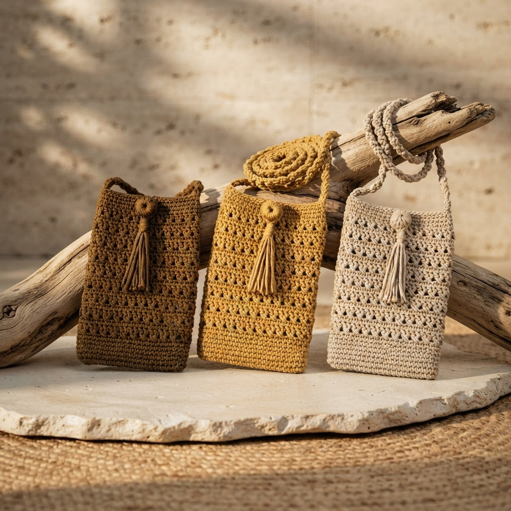 Extured Phone Phone Bag | Crochet Pattern PDF