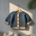 Waffle Stitch Baby Cardigan | Crochet Pattern PDF