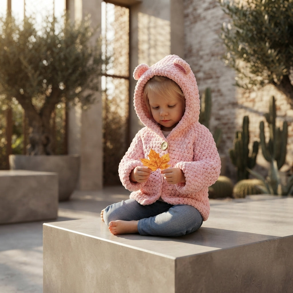 Bear Ears Baby Hoodie Bear Ears v9 | Crochet Pattern PDF
