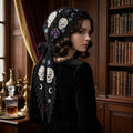 Moonlit Skull Rose Hair Scarf | Goth Crochet Pattern PDF