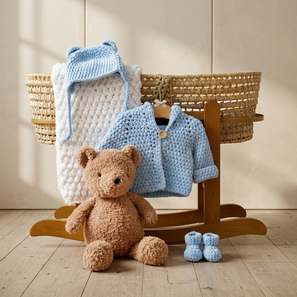 Bear Ears Baby Hoodie Bear Ears v9 | Crochet Pattern PDF