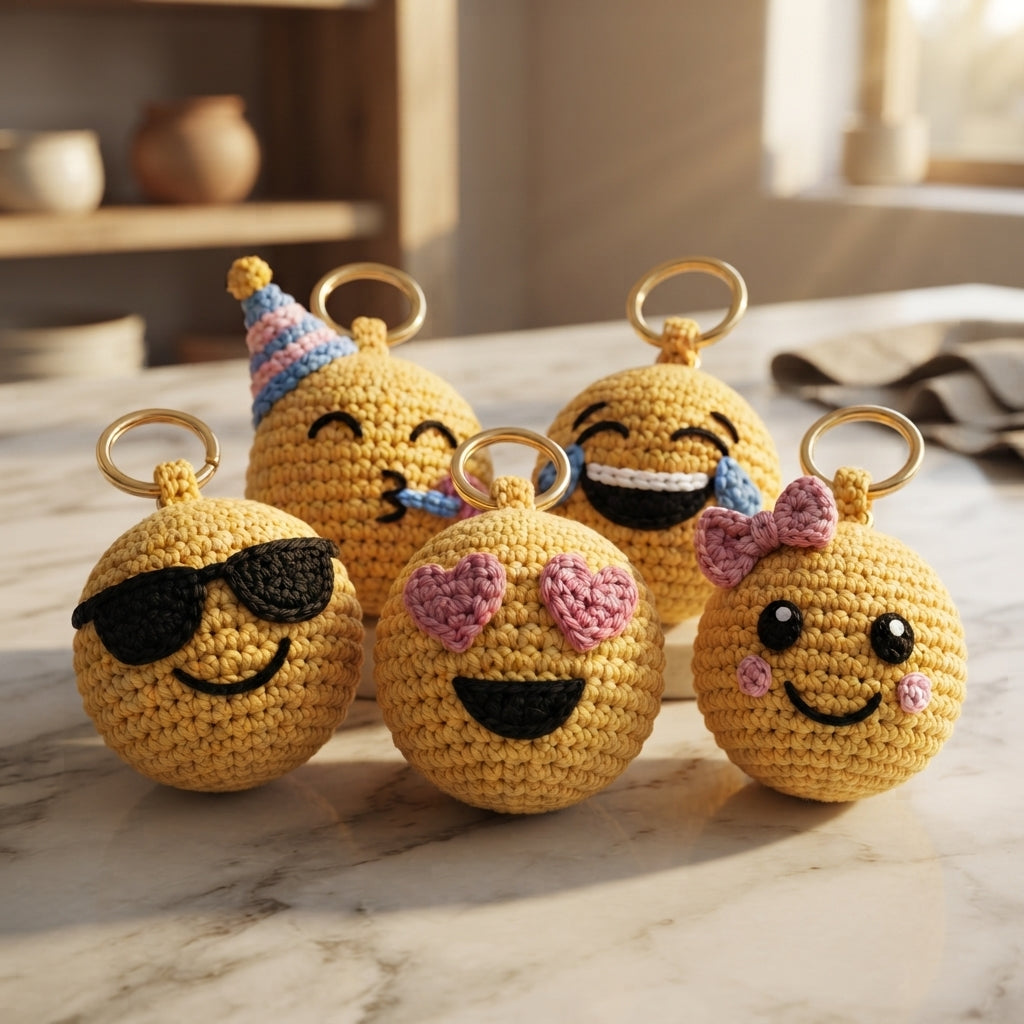 Mega 15 Crochet Keychain Patterns | PDF Bundle