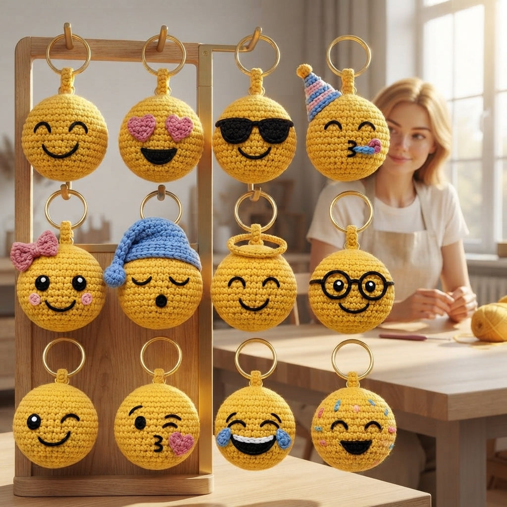 Mega 15 Crochet Keychain Patterns | PDF Bundle