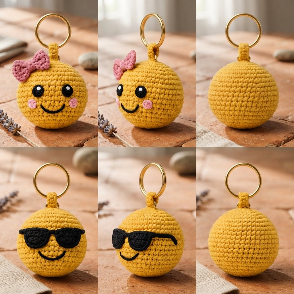 Mega 15 Crochet Keychain Patterns | PDF Bundle