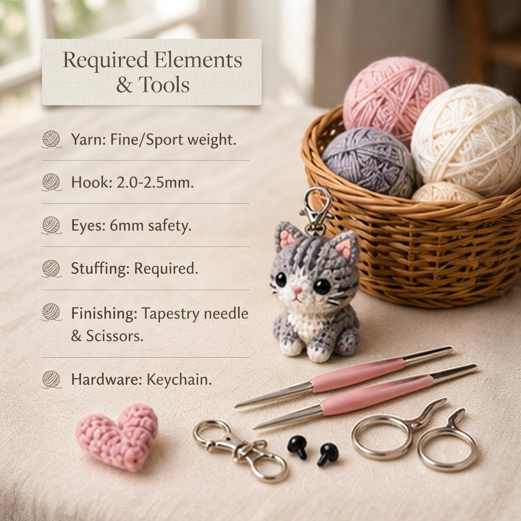 Handcrafted Keychain Keychain | Amigurumi PDF