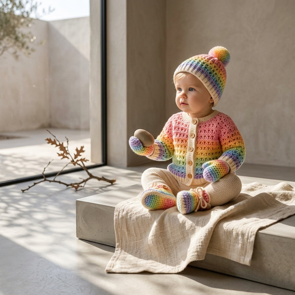 Cardigan Set Hat Baby Cardigan | Crochet Pattern PDF