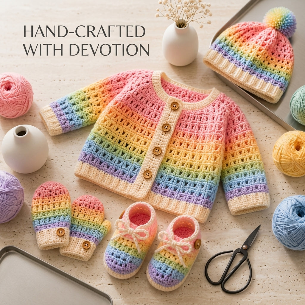 Cardigan Set Hat Baby Cardigan | Crochet Pattern PDF