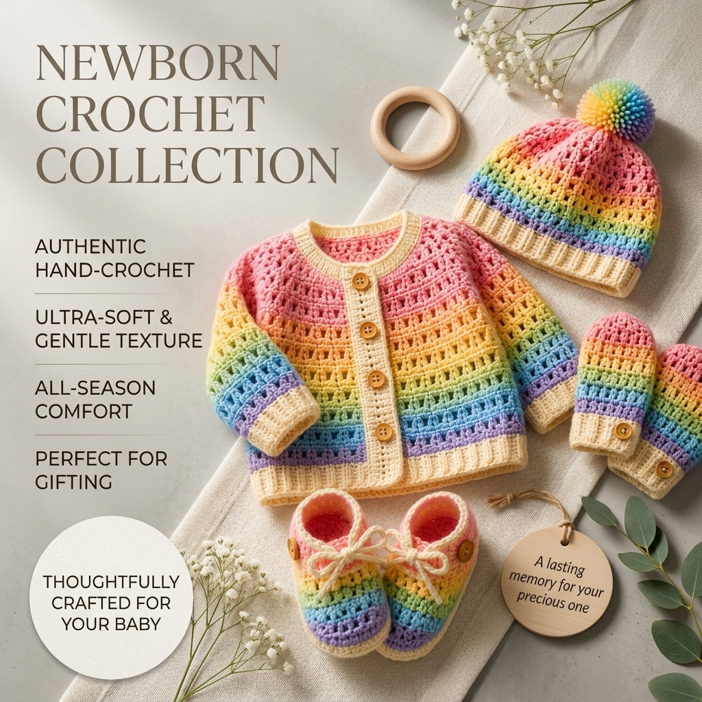 Cardigan Set Hat Baby Cardigan | Crochet Pattern PDF