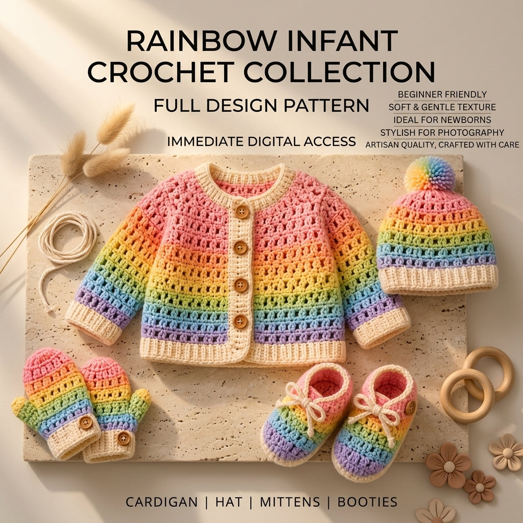 Cardigan Set Hat Baby Cardigan | Crochet Pattern PDF