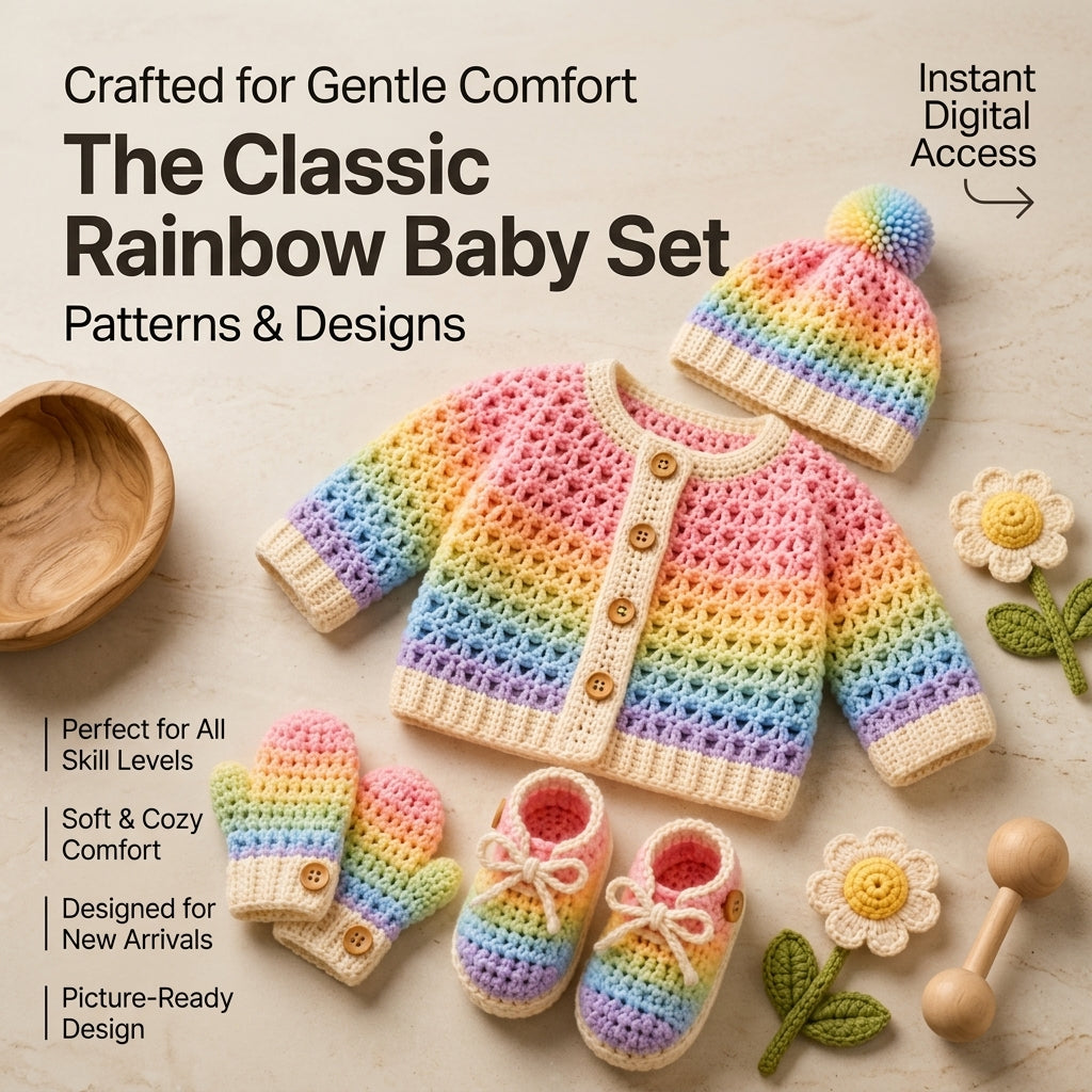 Cardigan Set Hat Baby Cardigan | Crochet Pattern PDF