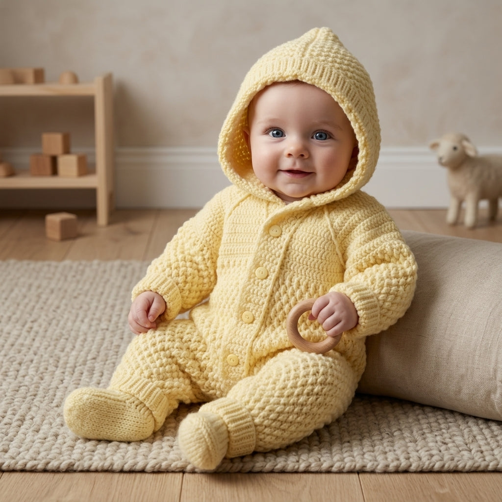 Crocheting Size 0-6 Baby Hoodie | Crochet Pattern PDF