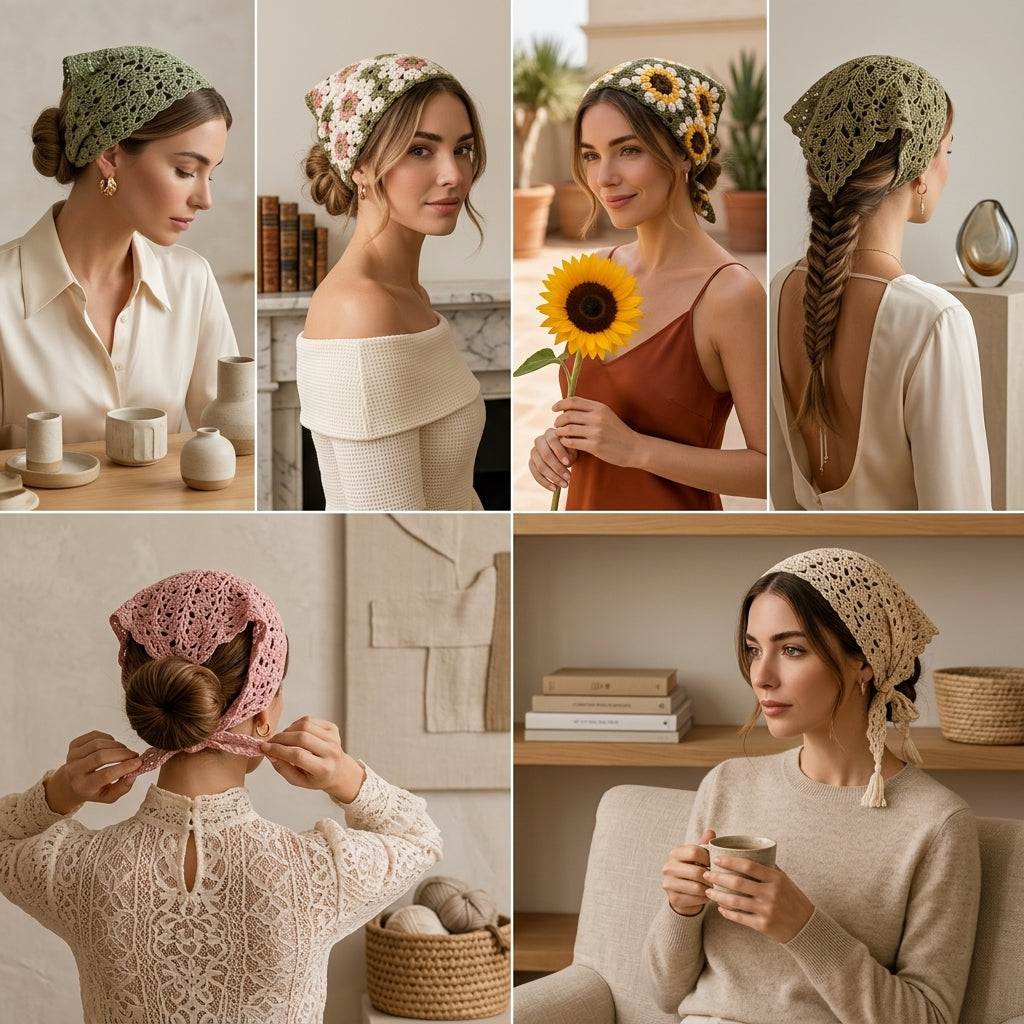 7-in-1 Festival Bandana Bundle | Crochet Pattern PDF