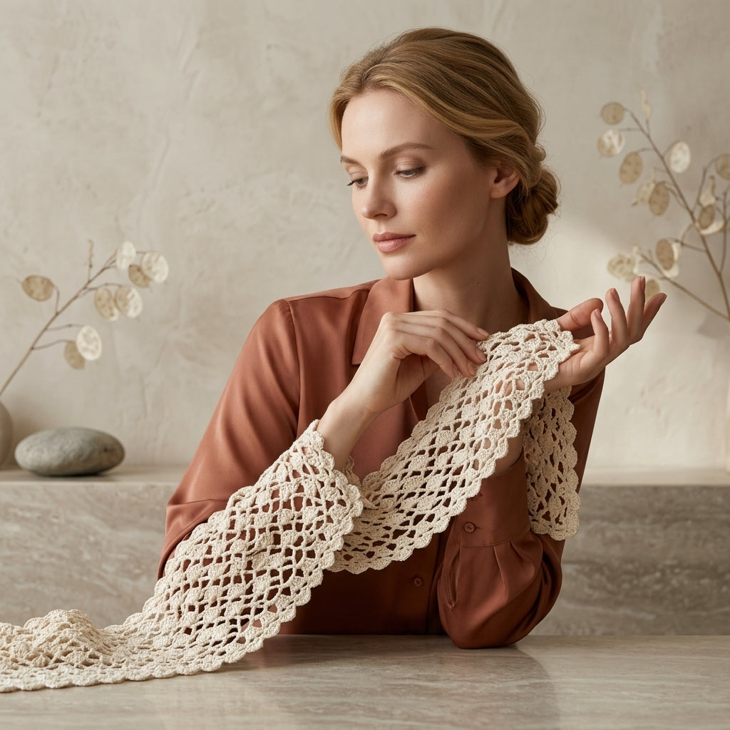 Beginner Lace Head Scarf | Crochet Pattern PDF