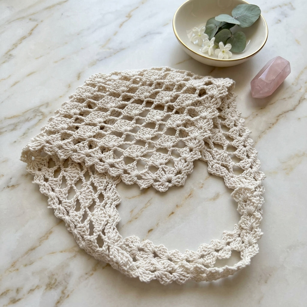 Beginner Lace Head Scarf | Crochet Pattern PDF