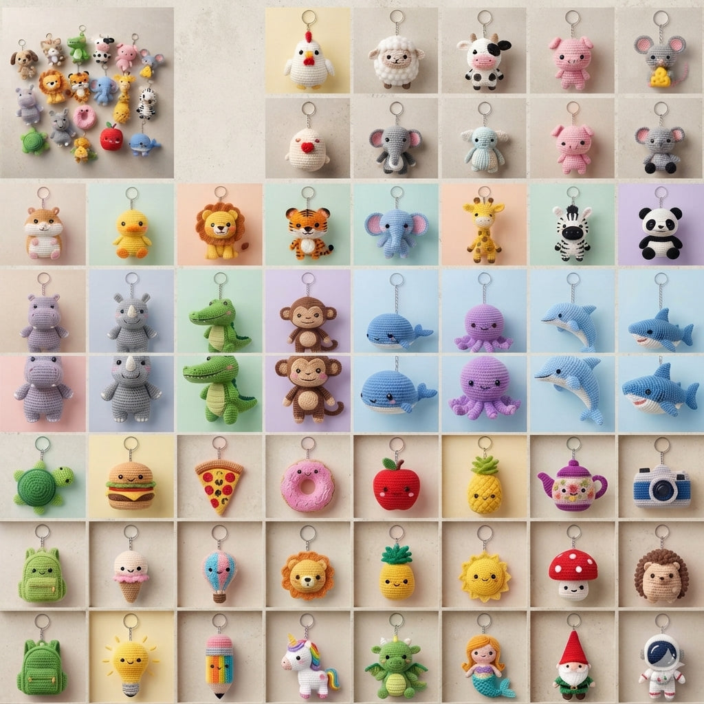 Premium 200+ Mini Charms | Amigurumi Pattern Pack