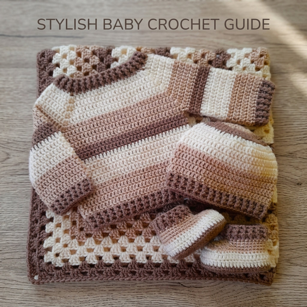 Blanket Sweater Hat Baby Sweater | Crochet Pattern PDF