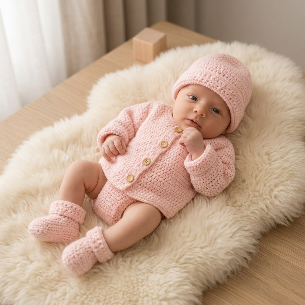 Set Newborn Cardigan Baby Cardigan | Crochet Pattern PDF