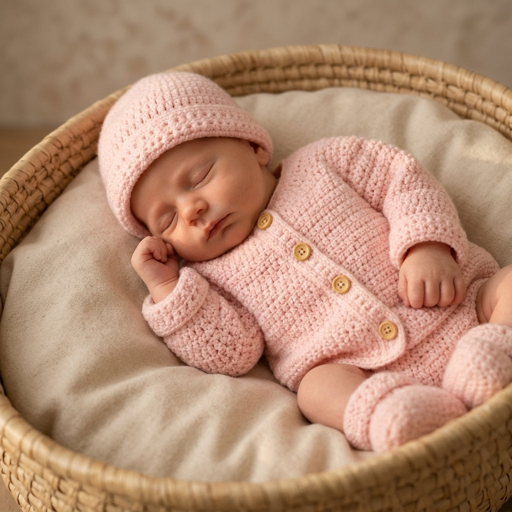 Set Newborn Cardigan Baby Cardigan | Crochet Pattern PDF