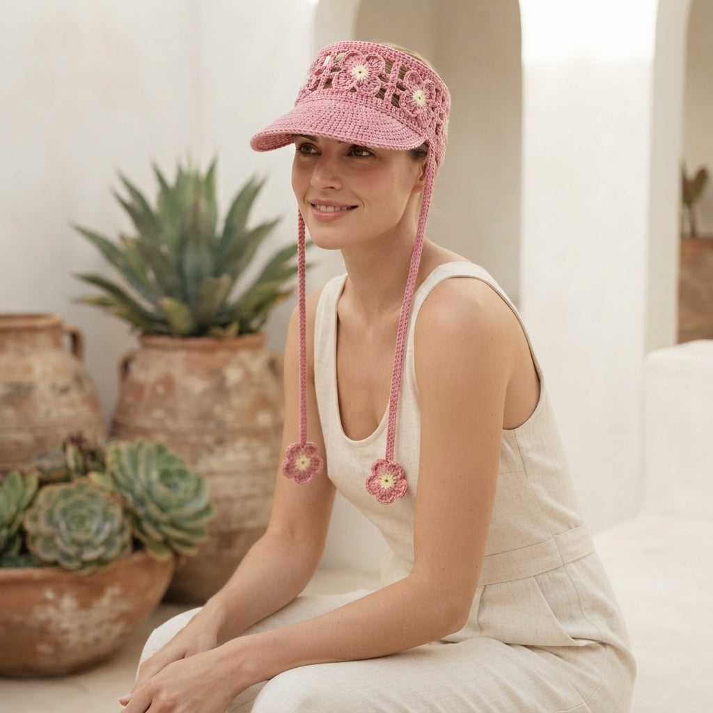 Breezy Sun Visor | Summer Crochet Pattern — Design 3