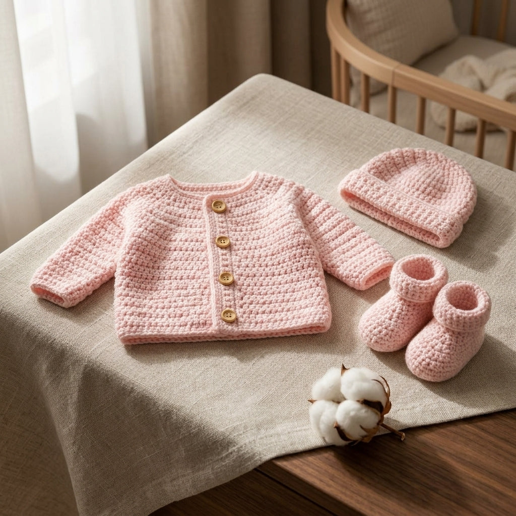 Set Newborn Cardigan Baby Cardigan | Crochet Pattern PDF