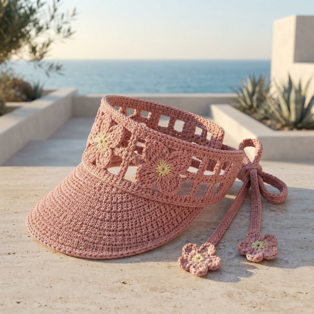 Breezy Sun Visor | Summer Crochet Pattern — Design 3