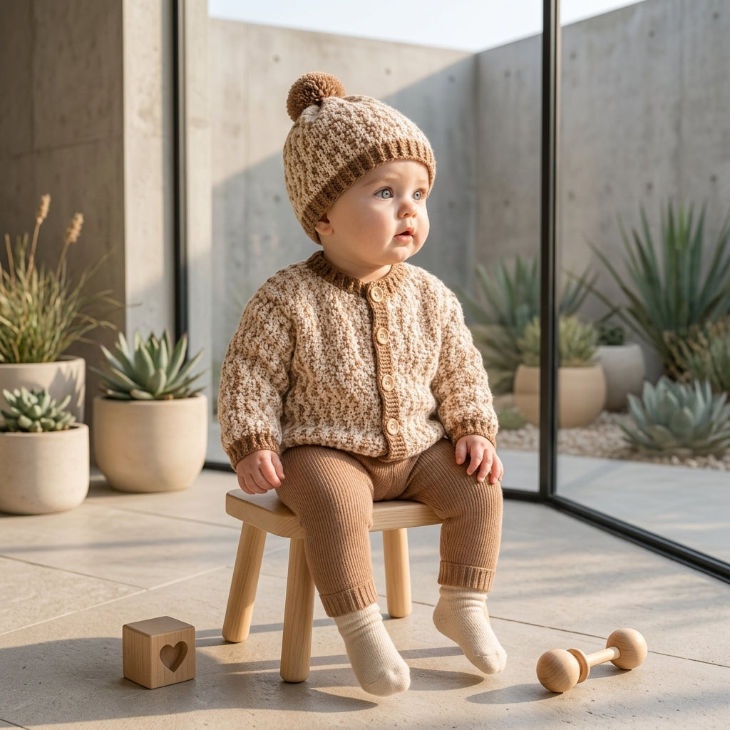 Cardigan Hat Sweater Baby Cardigan | Crochet Pattern PDF