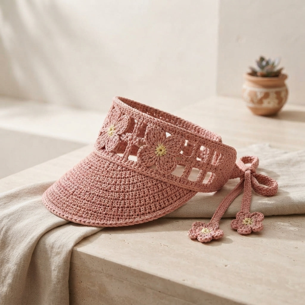 Breezy Sun Visor | Summer Crochet Pattern — Design 3