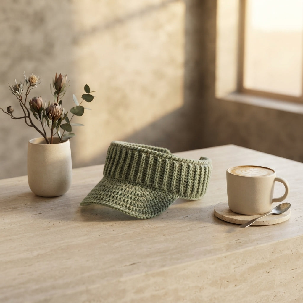 Stylish Sun Visor | Handmade Crochet PDF — Design 5