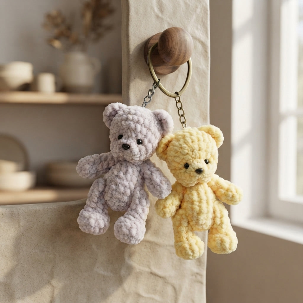 Adorable Keychain Keychain | Crochet Pattern PDF