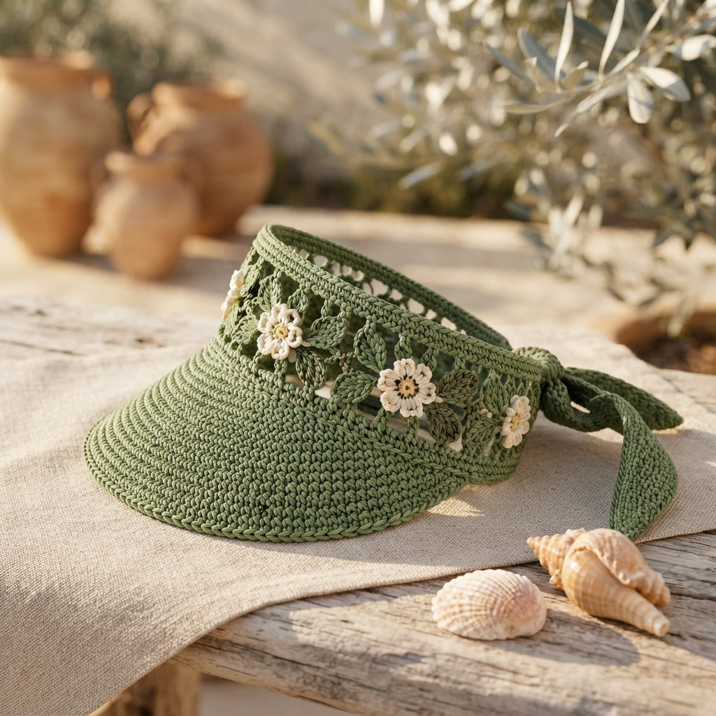 Charming Sun Visor Design | Crochet PDF Pattern