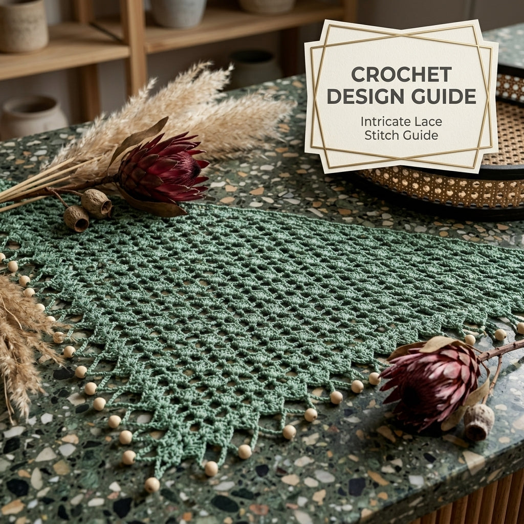 Beaded Festival Headscarf | Crochet Pattern PDF