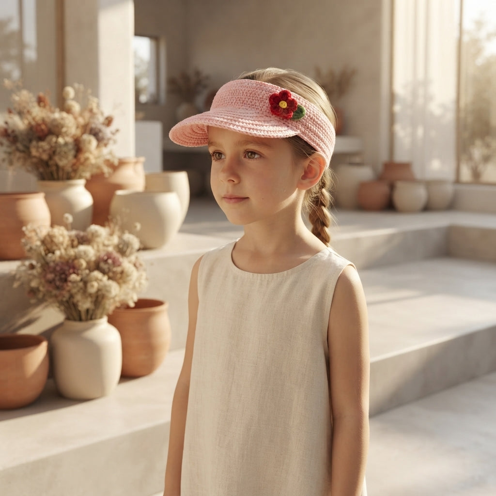 Beautiful Sun Visor | Crochet Sun Hat Pattern — Design 8