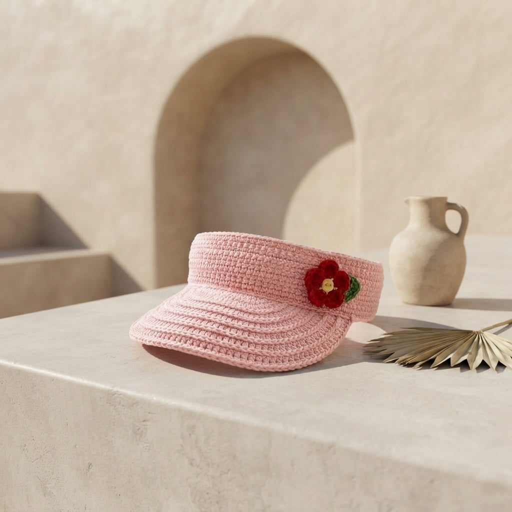 Beautiful Sun Visor | Crochet Sun Hat Pattern — Design 8