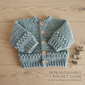 Ayla Cardigan Sizes Baby Cardigan | Crochet Pattern PDF