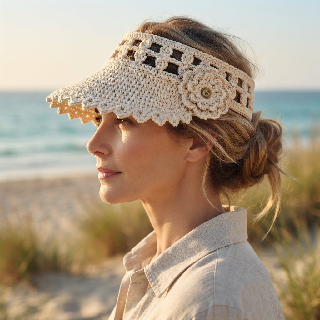 Graceful Sun Visor | Handmade Hat PDF
