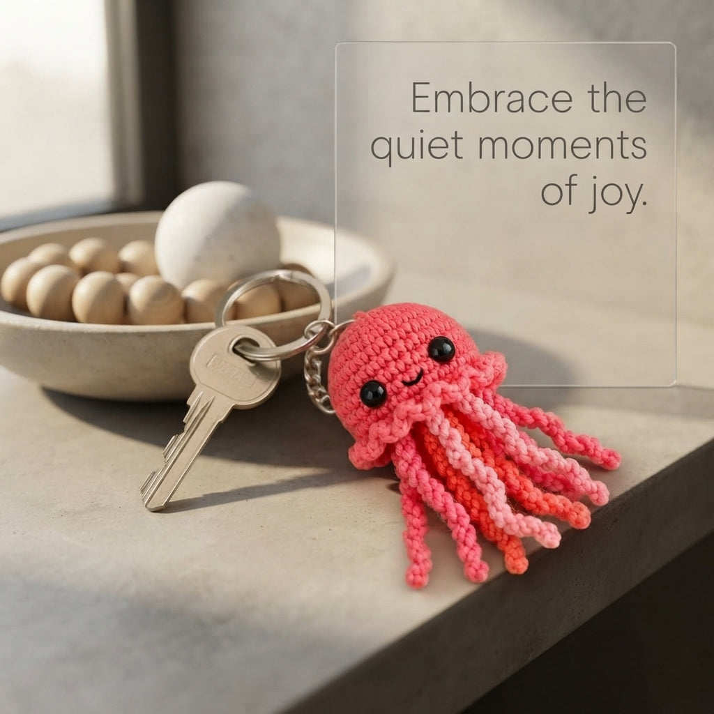 Whimsical Jellyfish Keychain | PDF Crochet Guide