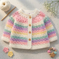 Raglan Baby Cardigan Shell Stitch v3 | Crochet Pattern PDF