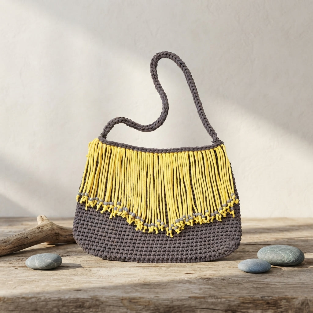 Crossbody Market Bag Tote | Crochet Pattern PDF