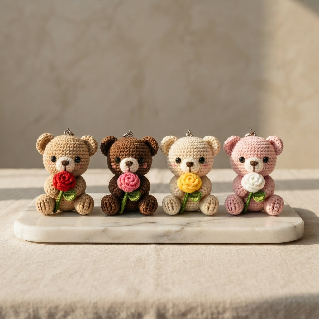 Playful Keychain Mini Charm | Amigurumi Pattern