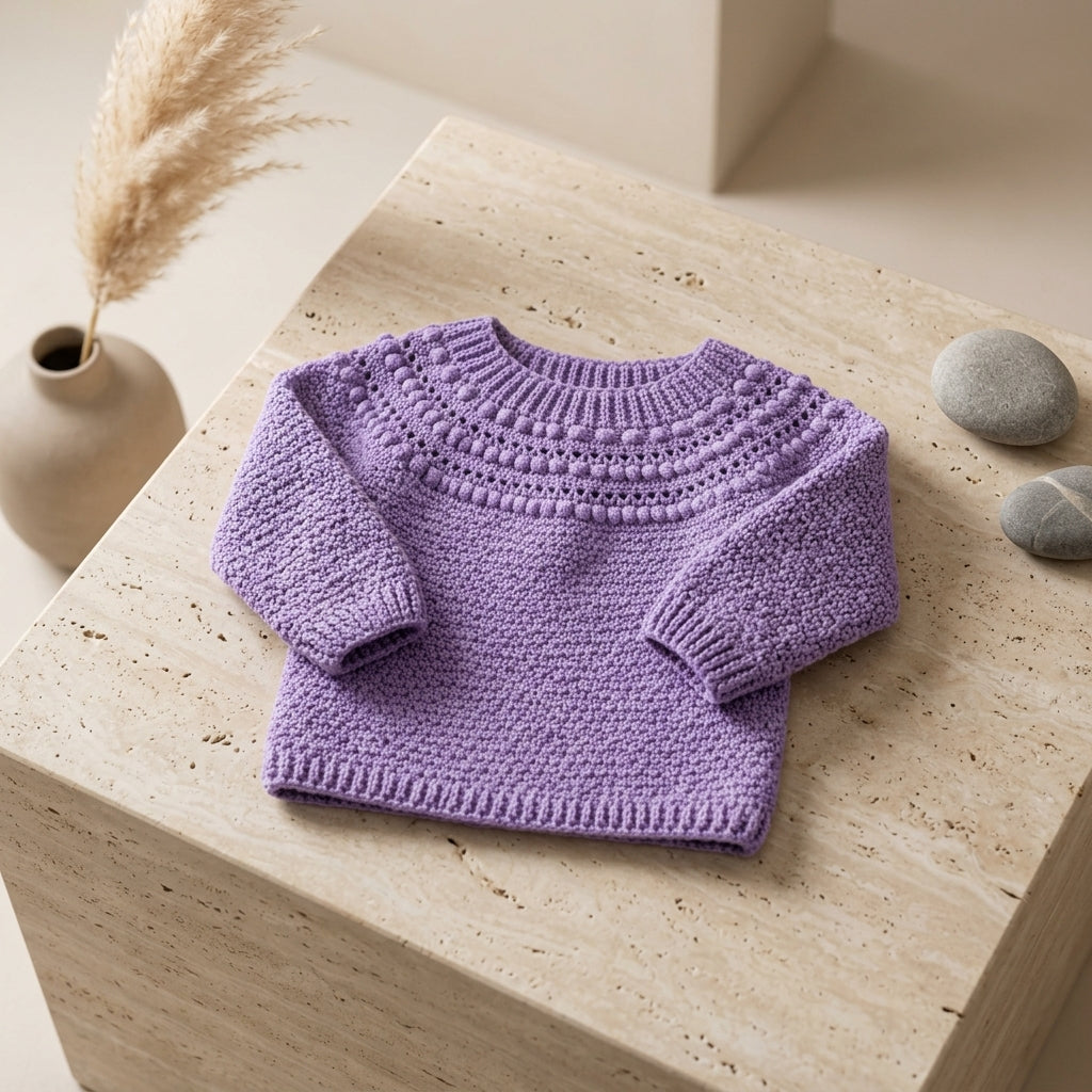 Textured Baby Pullover | Crochet Pattern PDF