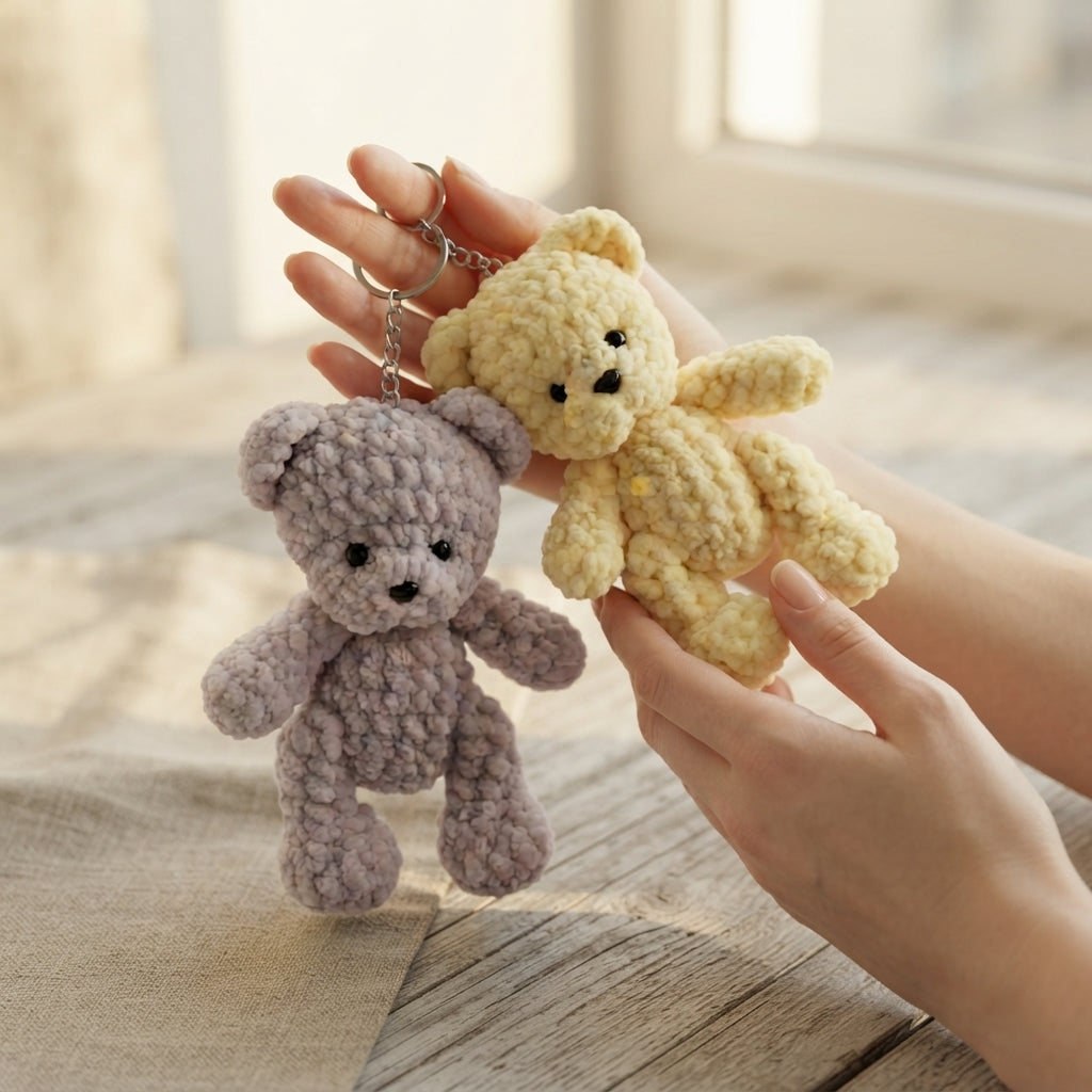 Adorable Keychain Keychain | Crochet Pattern PDF