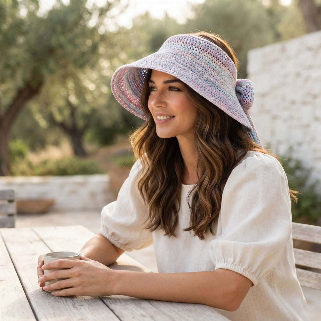 Pretty Sun Visor | Crochet Summer Pattern