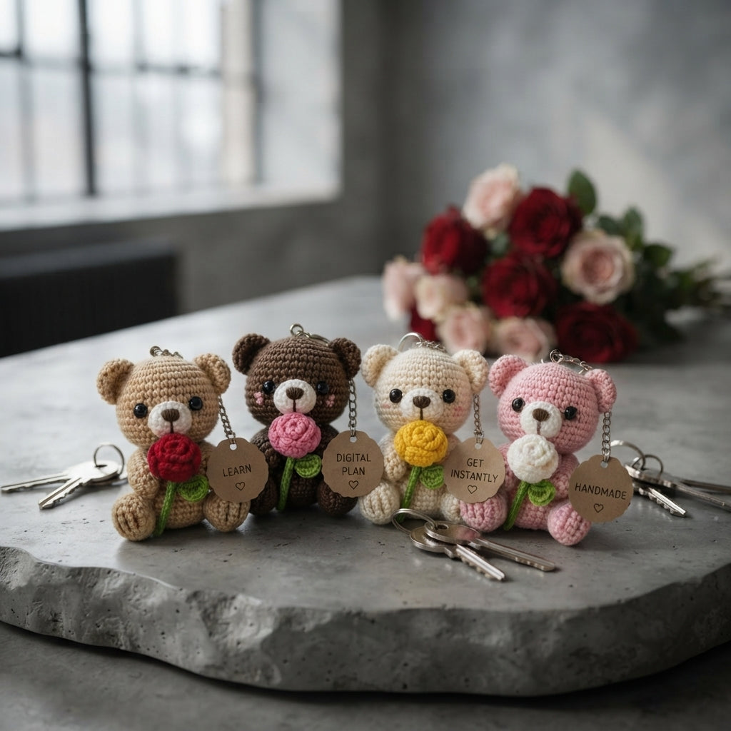 Playful Keychain Mini Charm | Amigurumi Pattern
