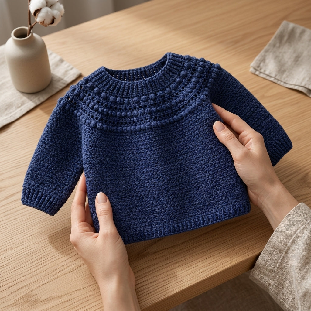 Textured Baby Pullover | Crochet Pattern PDF