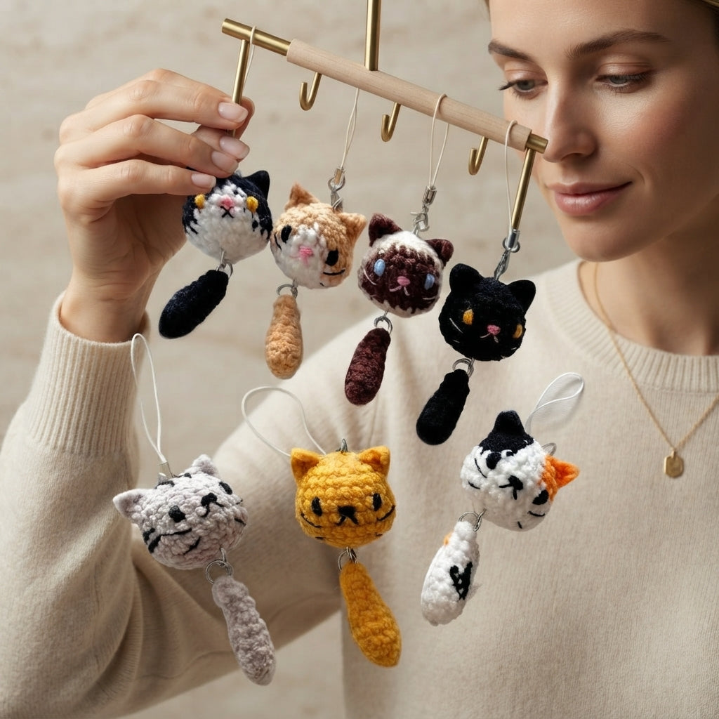 Gorgeous Keychain Bag Charm | Crochet PDF Pattern — Design 4