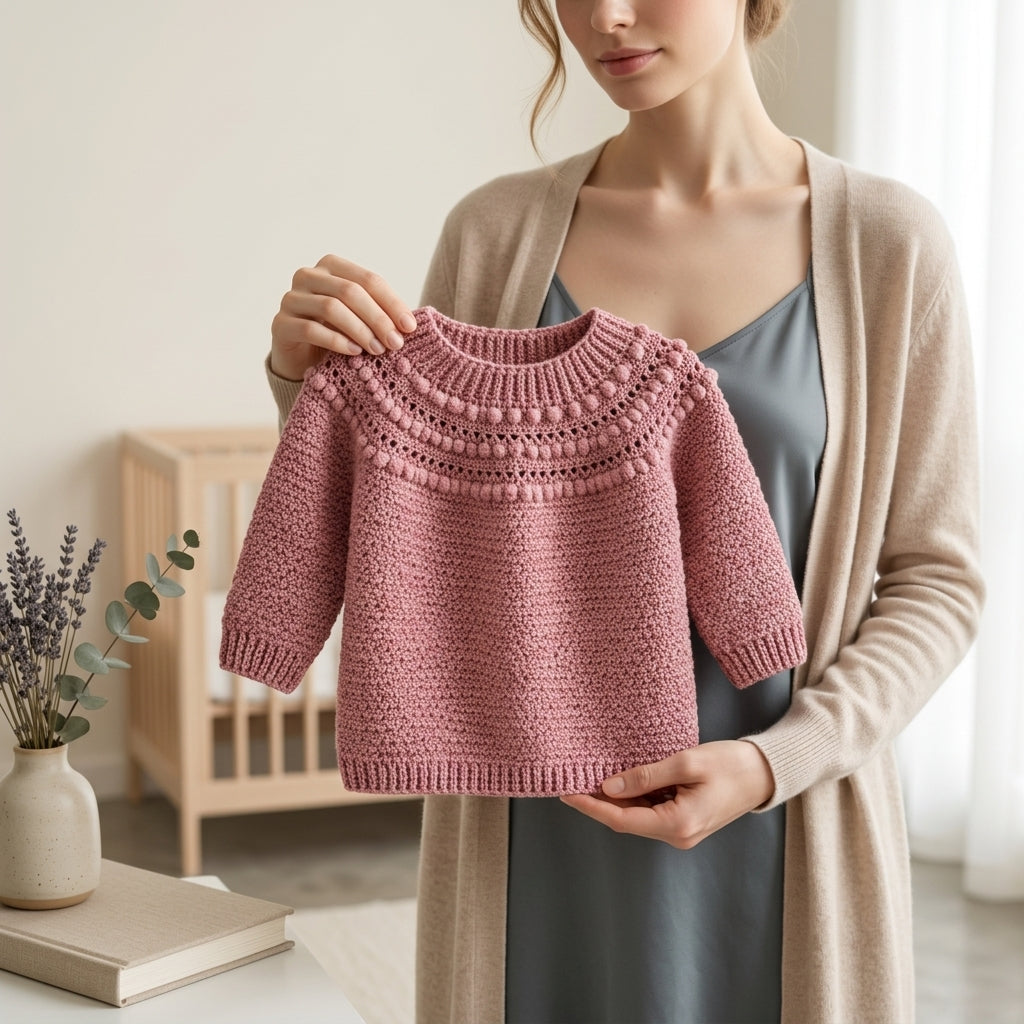 Textured Baby Pullover | Crochet Pattern PDF