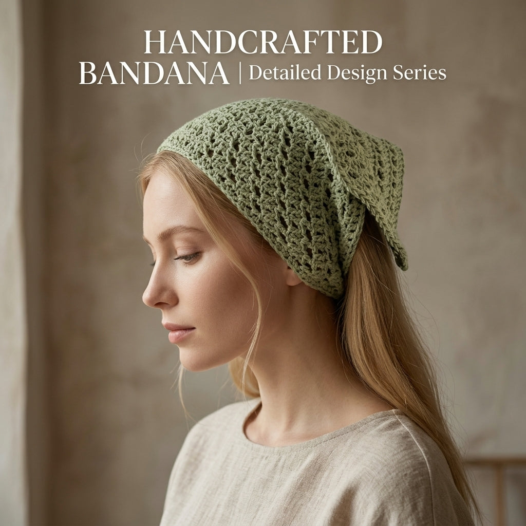 Spring Green Headscarf | Crochet Pattern PDF